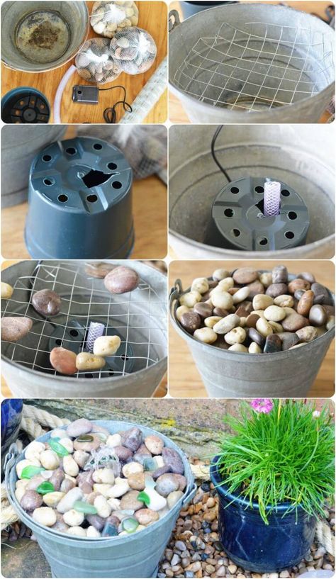 25+ Creative DIY Water Feature Ideas To Adorn Your Garden Water Feature Ideas, Fountain Ideas, Diy Water Feature, Diy Water Fountain, Garden Water Feature, Diy Garden Fountains, Diy Fountain, Indoor Water Fountains, Backyard Water Feature