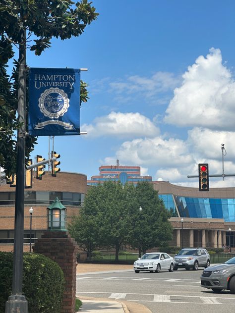 Hampton University Aesthetic, University Aesthetic, College Things, Hampton Home, Senior Szn, College Vision Board, Hampton University, Career Vision Board, Romanticizing School