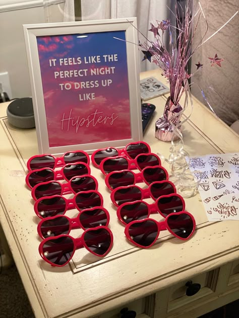 30th Birthday Taylor Swift Theme, Eras Tour Party Theme, Taylor Swift Hen Do, Eras Tour Decorations, Taylor Swift Centerpiece Ideas, Taylor Swift Teacher Appreciation Week, Swiftie Party Ideas, Taylor Swift Party Theme, She Found Her Lover