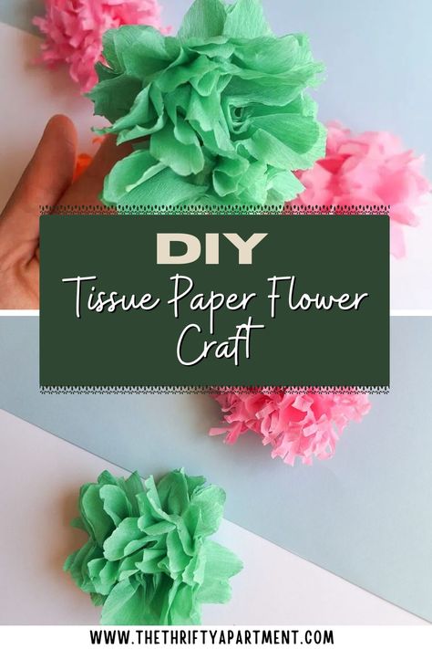 Create beautiful DIY tissue paper flowers with this simple craft tutorial! Perfect for decor, gifts, or fun projects with kids. Easy and colorful! #DIYCrafts #TissuePaperFlowers #HandmadeDecor #CraftProjects #FlowerCrafts Tissue Flowers Diy Easy, Diy Tissue Paper Flowers, Printed Tissue Paper, Tissue Paper Flowers Diy, Paper Flower Wreaths, Tissue Paper Crafts, Tissue Flowers, Upcycling Projects, Large Paper Flowers