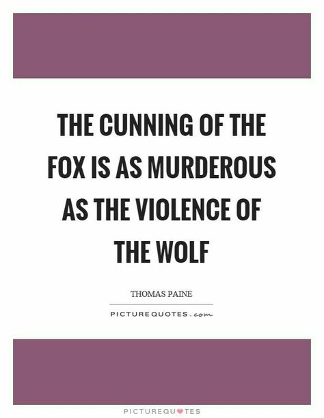 Cunning Quotes, Wolf Quote, Fox Quotes, Wolf Picture, Cunning Fox, Astrology Scorpio, Thomas Paine, Epic Quotes, Wolf Quotes