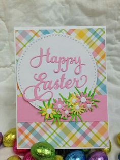 Easter Greeting Cards Handmade, Diy Easter Cards, Stampin Up Easter Cards, Easter Cards Handmade, Happy Easter Card, Easter Images, Easter Greeting Cards, Spring Cards, Easter Card