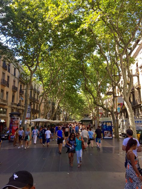 Las Rambla#Barcelona#Spain Barcelona Las Ramblas, Las Ramblas Barcelona, International Love, Grad Trip, Night Stand, Barcelona Spain, Study Abroad, Love Story, Barcelona