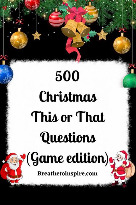 christmas this or that Christmas Polls Questions, This Or That Christmas, This Or That Christmas Edition, Christmas This Or That, Christmas Questions, Traditional Christmas Dinner, Christmas Pie, Christmas Pageant, Christmas Tree Tops