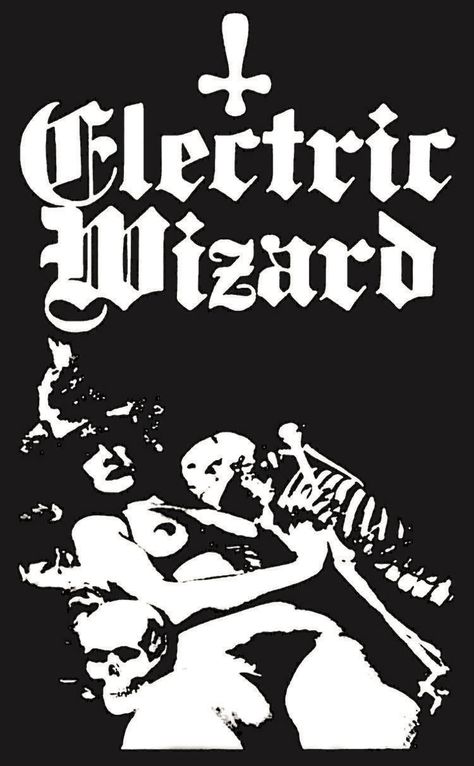 Electric Wizard, Skeleton Girl, Black Metal Art, Punk Poster, Doom Metal, Heavy Metal Art, Arte Punk, Band Wallpapers, Punk Art