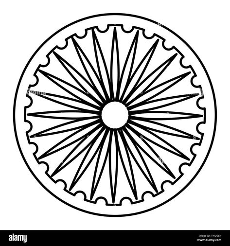 Indian Emblem, Ashoka Chakra, Indian Symbols, Chakra Art, India Flag, Indian Flag, Board Decoration, Indian Art Paintings, Vector Illustration Design