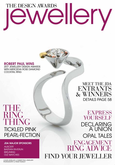 The inaugural Australian Jewellery Design Awards were launched in conjunction with the release of Jewellery Magazine Edition #15 Jewellery Magazine, Catalog Design Layout, Argyle Pink Diamonds, Journal Jewelry, Fashion Journal, Jewelry Magazine, Fashion Journals, Magazine Cover Design, Jewelry Catalog