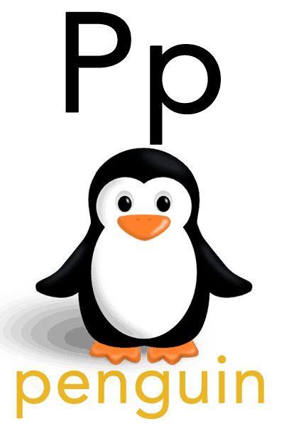 P For Penguin, Abc Flashcards Printable, Abc Animals, Alphabet Flash Cards Printable, Free Flashcards, Learn Abc, Alphabet Letters Images, Flashcards For Toddlers, Letter Flashcards