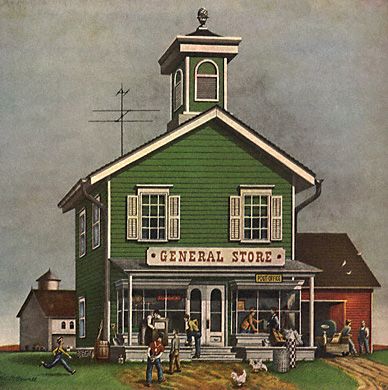 EARLY DAYS - SCHOOL, GENERAL STORE, BLACKSMITH Old General Stores, Variety Store, Tackle Shop, Town Building, Colonial Times, Shop Facade, Western Town, Country Store, Old Country Stores