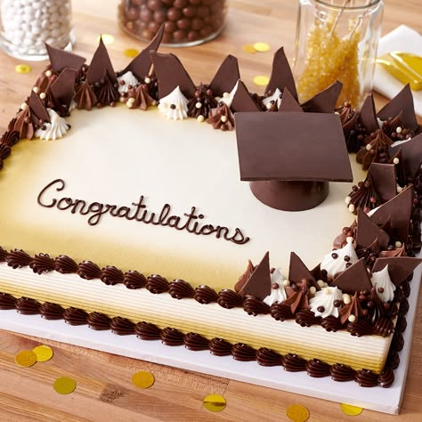 Chocolate Graduation Cake, Chocolate Graduation, Simple Graduation Cakes, Simple Birthday Cake Designs, Graduation Cake Designs, Congratulations Cake, Idea Cake, Graduation Party Desserts, Graduation Party Cake