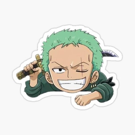 One Piece Zoro Chibi, One Piece Peeker Sticker, Roronoa Zoro Sticker, Anime Chibi One Piece, Zoro Stickers Printable, Stickers Printable One Piece, One Piece Chibi Sticker, One Piece Stickers Printable, Anime Chibi Sticker