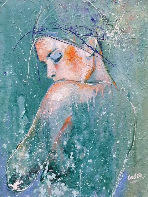 Womans Figure Painting, Abstract Figures Painting, Figurative Art Woman, Abstract Figure Art, Portraiture Painting, Figurative Artwork, Abstract Art Inspiration, Painting People, Abstract Portrait