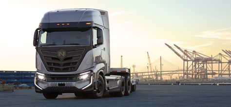 After a rocky couple of years, Nikola has produced two electric test trucks for a Southern California trucking company ahead of full-scale production in 2022. Nikola Truck, Electric Semi Truck, Hydrogen Energy, Electric Transportation, Future Transportation, Hydrogen Fuel Cell, Hydrogen Fuel, Electric Truck, Transport Companies