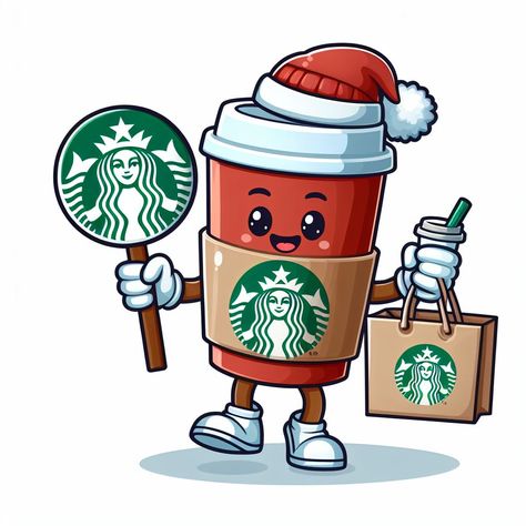 Coffee Christmas Wallpaper, Fruits Cartoon, Minuman Starbucks, Coffee Illustrations, Cross Stitch Games, Starbucks Art, Café Starbucks, Halo Master Chief, Starbucks Diy