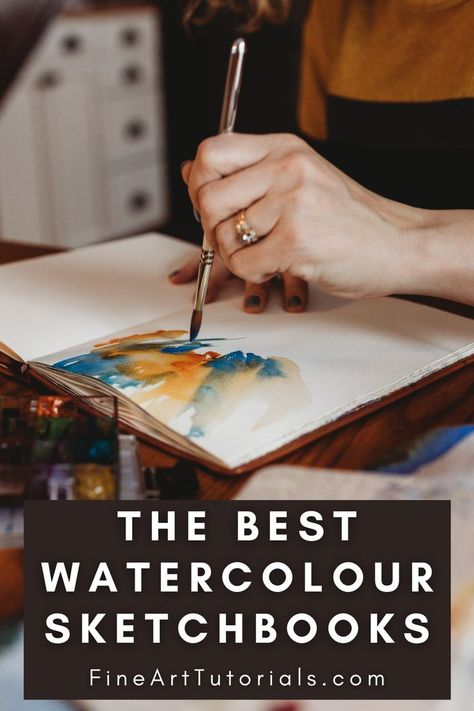 The best watercolour sketchbooks for artists—a review of five different sketchbooks from some top quality brands. #watercolor #watercolour #watercolorsketchbooks #watercolorpainting #paintingsupplies #sketchbook #artjournal #artsupplies #artbrandreview Best Watercolor Artists, Diy Watercolor Sketchbook, Watercolor Sketchbook Ideas, 2025 Watercolor, Accordion Books, Watercolor Process, Loose Watercolor Paintings, Art Demonstrations, Watercolor Branding