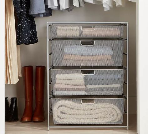 Container Store Closet, Laundry Room Supplies, Same Wavelength, Elfa Shelving, Narrow Cabinet, Door Rack, Open Closet, Shoe Storage Rack, Utility Storage