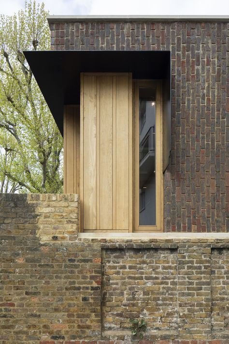 Arcology, Brick Arch, British Architecture, London Townhouse, Glass Staircase, Timber Windows, Three Bedroom House, Boundary Walls, Masonry Wall