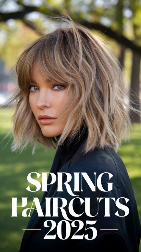 Discover the beauty of spring haircuts 2025, where elegance meets innovation. This season, say goodbye to outdated styles and hello to fresh trends like layered bobs, curtain bangs, and textured waves. Spring haircuts 2025 offer diverse options for those who want a simple yet impactful change. These versatile styles allow you to stay on-trend while expressing your unique personality Taylor Swift Haircut Medium, Julia Schlaepfer Hair, Short Spring Hairstyles, Best Postpartum Haircut, Justin Hickox Haircuts, Woo Haircut, Short Hair Cuts For Women With Fringes, Haircut For Growing Out Bangs, New Hair Trends 2025