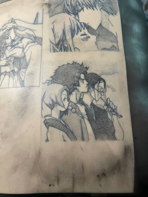 Samurai Champloo Tattoo Ideas, Samurai Champloo Tattoo, Tea Tattoo Ideas, Thailand Tattoos, Tea Tattoo, Thailand Tattoo, Tattoo Anime, Samurai Champloo, Anime Tattoo