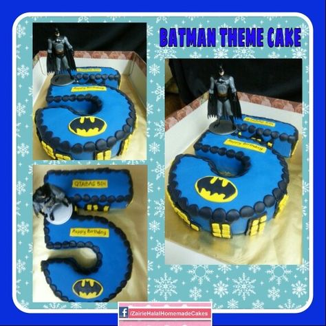 Batman 5th Birthday Party, Batman Cake 1st Birthday, Number 5 Batman Cake, Pull Apart Batman Cupcake Cake, Batman Sheet Cake Ideas, Batman Birthday Cakes, 5th Birthday Cake, Batman Cake, Batman Birthday Party