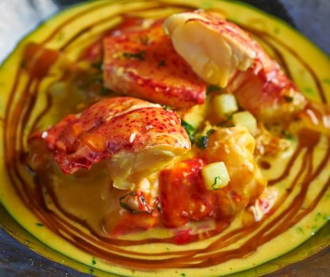 Chicken and lobster yellow curry by Adam Handling Yellow Curry Paste, Asian Recipe, Yellow Curry, Seafood Dinner, Curry Paste, Top Chef, Fish Sauce, Food Festival, Recipe Of The Day