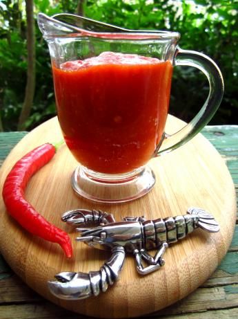 Copycat Franks Red Hot Sauce- from scratch (fresh or canned cayenne peppers plus garlic, white vinegar, salt) Red Hot Sauce Recipe, Franks Red Hot Sauce, Hot Pepper Recipes, Hot Sauce Recipe, Sauce Au Poivre, Cayenne Pepper Sauce, Homemade Hot Sauce, Franks Red Hot, Hot Sauce Recipes