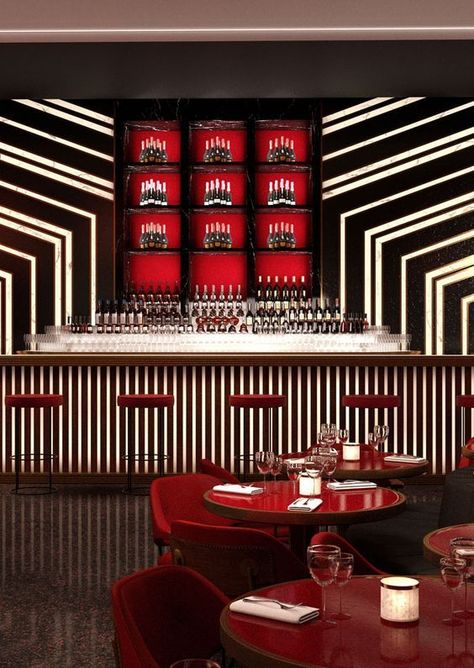 Luxury Restaurant Interior, Bar Restaurant Design, Architecture Restaurant, Bar Counter Design, Martini Bar, Nightclub Design, Design Café, Bar Inspiration, Bar Interior Design