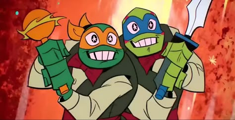 Rottmnt Screencaps, Leo And Mikey, Rottmnt References, Leonardo Rottmnt, Rottmnt Mikey, Leo Rottmnt, Mestre Splinter, Rise Tmnt, Ninga Turtles