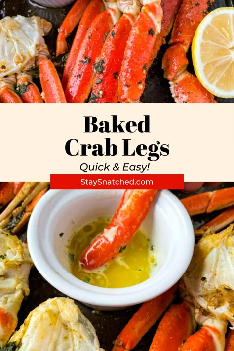 Baked Crab Legs Oven, Steamed Crab Legs Recipe In Oven, Cooked Crab Legs In Oven, Crab Legs In Oven, Snow Crab Legs Recipe Baked, Bake Crab Legs Oven, How To Steam Crab Legs In The Oven, Baking Crab Legs Oven, Baked Snow Crab Legs Oven