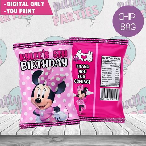 Fiesta Mickey Mouse, Game Prizes, Mini Mouse, Mickey Party, Candle Cake, Minnie Mouse Birthday Party, Chip Bags, Mickey Mouse And Friends, Minnie Mouse Birthday