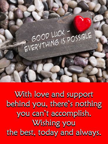 When you have the love and support of people behind you, there's nothing you can't accomplish. This card brings good luck to someone you care about, while reminding them that anything is possible. A tag with a ceramic heart sets the tone for wishing family, friends, any important person the best, today and always. It's a touching way to say how you feel, while letting them know you're backing them at every turn. Good Luck For Today, Real Estate Marketing Quotes, Good Luck Today, Birthday Reminder, Granddaughter Birthday, Good Luck Cards, Mind Set, Ceramic Heart, Birthday Calendar