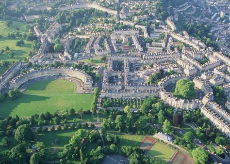 Royal Crescent, Visit Bath, Bath Somerset, Bath Uk, Bath England, Georgian Architecture, Aerial Photograph, Reality Shows, Aerial Photography