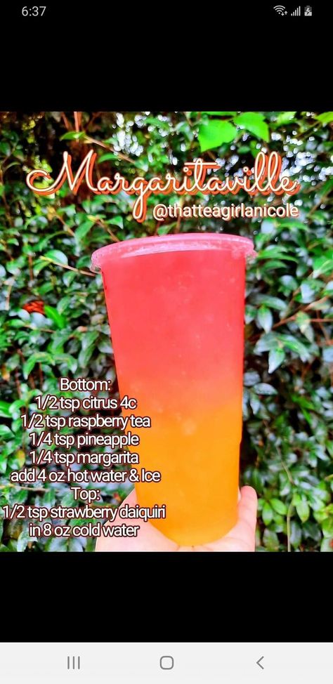 Margarita Loaded Tea Recipe, Herbalife Margarita Tea Recipe, Cinco De Mayo Loaded Teas, Dreamsicle Loaded Tea, Tropical Skittles Loaded Tea, Summer Loaded Teas Herbalife, Flavored Tea Recipes, Margarita Mix Drinks, Flavored Margaritas