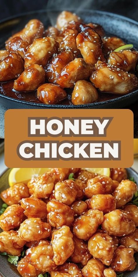 Get ready for the ultimate crowd-pleaser! 🍯 This Sticky and Sweet Honey Chicken is crispy, tender, and bursting with flavor. Made with simple ingredients, it’s perfect for a weeknight dinner or a weekend treat. Serve with rice or veggies for a wholesome meal everyone will love. Quick, easy, and absolutely delicious! 🐓 #HoneyChicken #EasyRecipes #FamilyDinners #SweetAndSavory #ChickenLovers 💛 Sweet Honey Chicken, Family Chicken Recipes, Sticky Honey Chicken, Honey Chicken Recipe, Sticky Chicken, Shredded Chicken Recipes, Crispy Fried Chicken, Honey Chicken, Wholesome Food