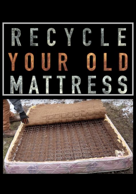 I found a way to recycle old mattresses and make money doing it. Learn how in this video: Old Mattress Ideas, Twin Bed Mattress, Rv Mattress, How To Recycle, Air Mattresses, Junk Removal, Water Bed, Twin Mattress Size, Bed Springs