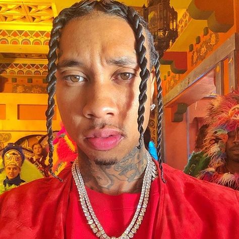 Image may contain: one or more people and closeup Tyga Style, Tyga Rapper, Twisted Hairstyles, Michael Ray, Mens Twists Hairstyles, Marley Twist Hairstyles, Mohawk Hairstyles, Twist Styles, Black Men Hairstyles