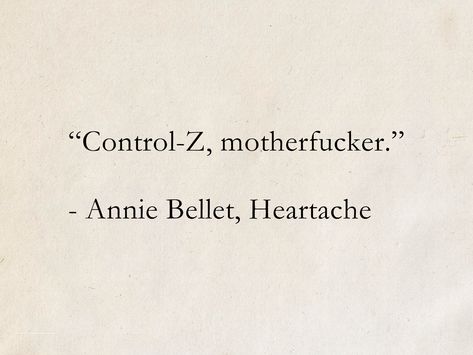 “Control-Z, motherfucker.” - Annie Bellet, Heartache (The Twenty-Sided Sorceress) #quotes #ScienceFiction #SciFi #books #humor Sorceress Quotes, Scifi Quotes, Books Humor, Scifi Books, Grunge Quotes, Insta Quotes, Fantasy Quotes, Aaron Warner, Literature Quotes