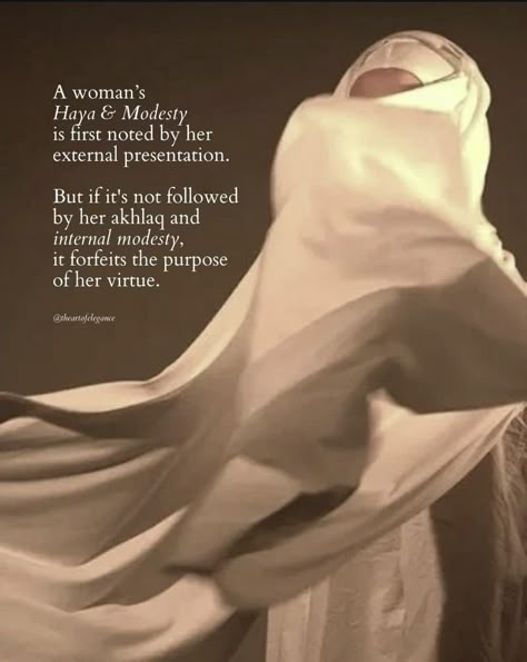 Beauty Of Hijab Quotes, Modesty Quotes Islam, Akhlaq Quotes Islam, Modesty Islam, Modesty Quotes, Muslimah Quotes, Deen Over Dunya, Short Islamic Quotes, Islam Women