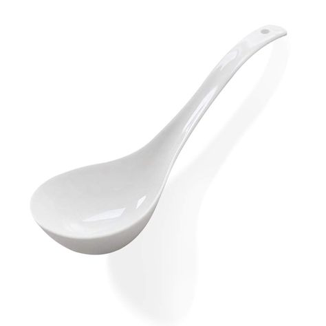 PRICES MAY VARY. Spoon Length: 9.4inch Width: 3inch Color: pure white. it is a perfect soup ladles for serving. These large soup ladle spoons are large in size and can be used on different occasions,such as at home, in hotels or restaurants.It can be used as a simple soup spoon,porridge spoon,but also can be used as appetizer spoon,dessert spoon,spoon, side spoon,oil spoon,cream spoon and butter spoon.you will be happy when you use them to make soups,rice,porridge,cereals,appetizers,glutinous ri Simple Soup, Big Spoon, Rice Porridge, Soup Ladle, Asian Soup, Ladles, Soup Tureen, Glutinous Rice, Chinese Soup Spoon