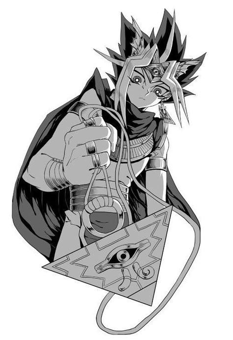 Yugioh Drawings, Hood Anime, Yugioh Yugi, Pharaoh Tattoo, Yugioh Tattoo, Atem Yugioh, Yusaku Fujiki, Pharaoh Atem, Yugioh Yami