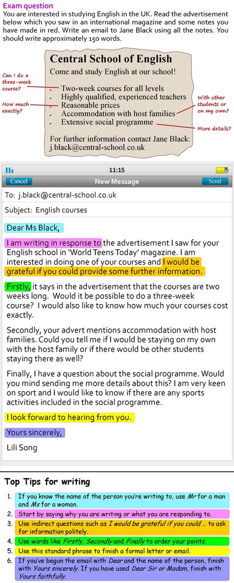 Formal writing, emails - British Council - upper intermediate Formal Email Writing Example, Business Email Writing Examples, Formal Email Writing, Formal Email, Formal Writing, Writing Email, Formal Letter Writing, Formal Letter, Email Writing