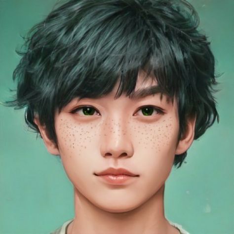 Izuku Midoriya♡ Realistic Deku, Izuku Midoriya Cosplay, Short Emo Hair, Anime Hairstyles Male, Deku Cosplay, Anime Haircut, Short Scene Hair, White Instagram, Manga Hair