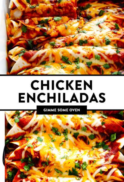 Enchiladas In Oven, Give Me Some Oven, Cheesy Dishes, Chemo Food, Best Chicken Enchiladas, Best Chicken Enchilada Recipe, Easy Enchilada Recipe, Mexican Brunch, Easy Chicken Enchilada Recipe