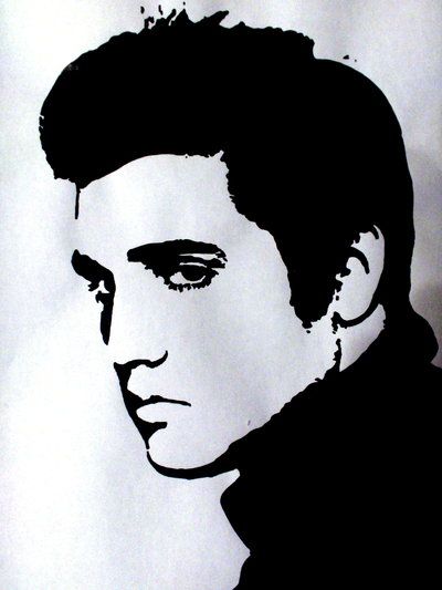 elvis Elvis Stencil, Elvis Tattoo, Stencil Paint, Image Svg, Silhouette Stencil, Salou, Scroll Saw Patterns, Cameo Projects, Stenciling