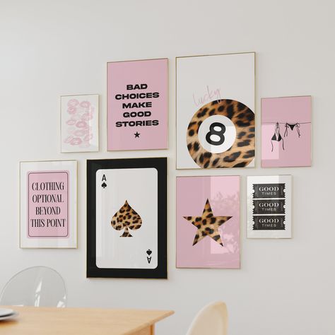 Pink wall decor