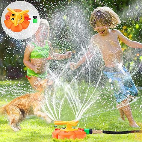 Amazon.com: Sprinkler for Kids Water Sprinklers for Yard with Roating Spray Nozzles Large Area Outdoor Outside Toys for Kids Ages 2-4 4-8 8-12 Summer Water Toy for Boys Girls Toddlers Backyard Lawn Yard Games: Toys & Games Water Sprinkler For Kids, Outside Toys For Kids, Outside Toys, Kids Sprinkler, Backyard Lawn, Water Sprinkler, Summer Backyard, Outdoor Games For Kids, Play Outside