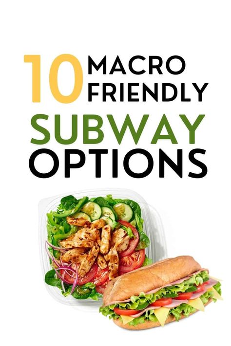 Finding healthy high protein options while on the go can be hard. Here are 10 macro friendly Subway options to make take out easier. High Protein Subway, High Protein On The Go, Go Foods, High Protein Fast Food, Protein On The Go, Sweet Onion Sauce, Cashew Cream Cheese, Cheese Salad Recipes, Chicken Subs