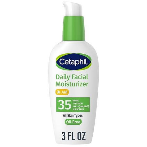 Amazon.com: Cetaphil Face Moisturizer, Daily Oil Free Facial Moisturizer with SPF 35, For Dry or Oily Combination Sensitive Skin, Fragrance Free Face Lotion : Beauty & Personal Care Cetaphil Daily Facial Moisturizer, Gel Face Moisturizer, Best Sunscreens, Face Lotion, Facial Moisturizers, Moisturizer With Spf, Spf Sunscreen, Skin Care Moisturizer, Fragrance Free