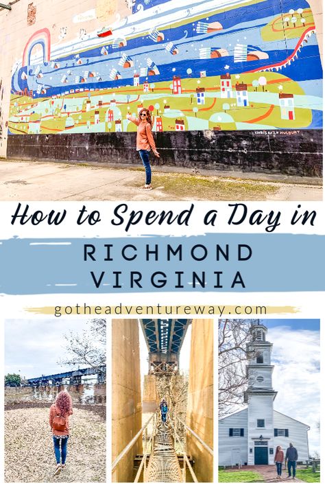 Richmond, Virginia is a great day trip or weekend getaway for the whole family! It's a beautiful city full of history, charm and delicious food! It's a little hidden gem you must visit and explore. Check out what you need to see, eat and do when visiting Richmond! #Richmond #Virginiatravel #daytrip What To Do In Richmond Va, Downtown Richmond Va, Things To Do In Richmond Virginia, Travel Virginia, Traveling America, Virginia Vacation, Homeschool Field Trips, Staycation Ideas, Girls Trips