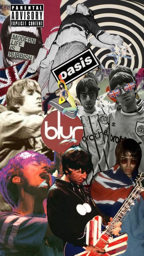 🇬🇧 #britpop #oasis #blur #britpop #wallpaper #music Wallpaper Music, Parental Advisory Explicit Content, Modern Life, Blur, Oasis, Music